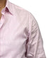 Chemise rose uni en lin / coton de coupe regular